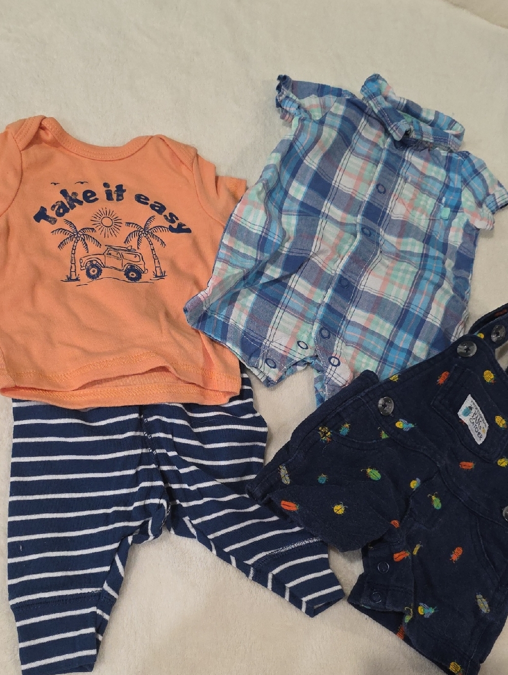 Carter's Newborn Summer Outfits X3